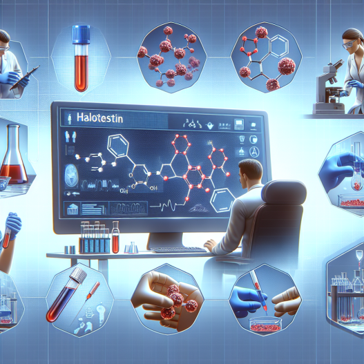 Detection methods for halotestin in blood