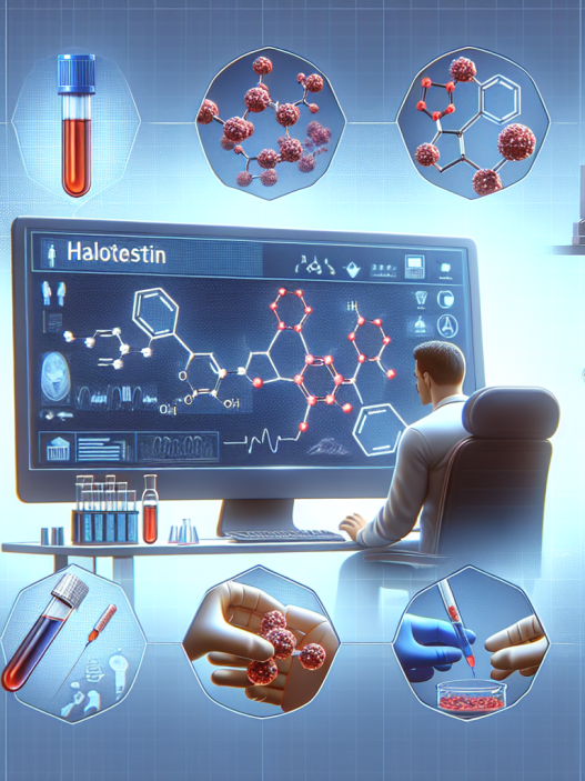 Detection methods for halotestin in blood