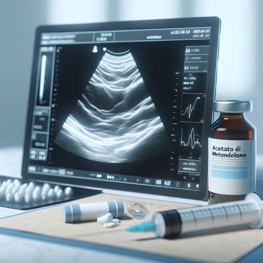 Ultrasound monitoring during acetato di metenolone therapy