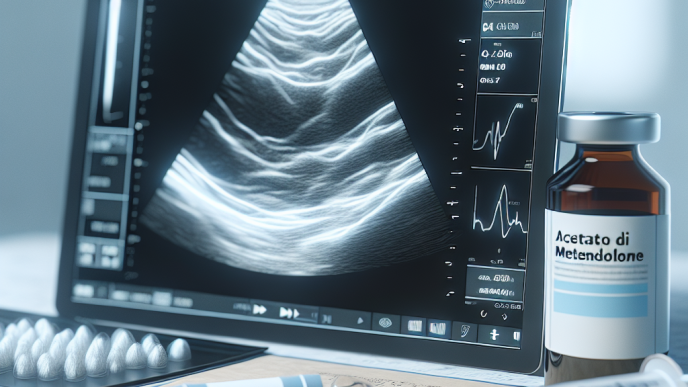 Ultrasound monitoring during acetato di metenolone therapy